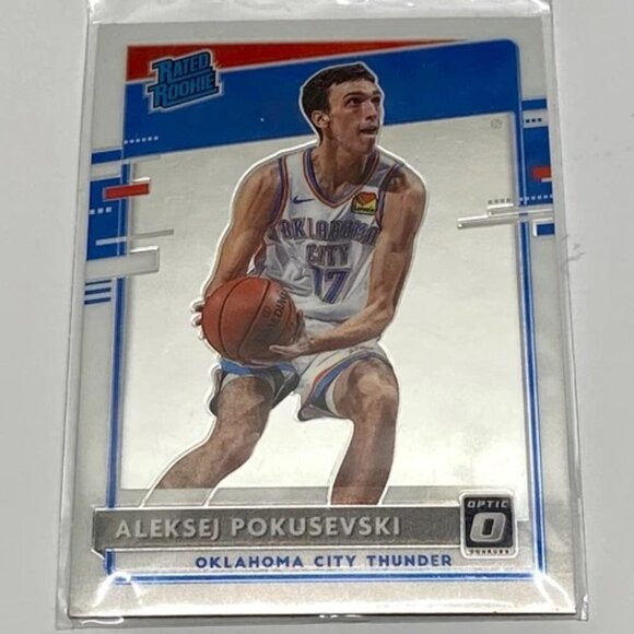 2020 Donruss Optic Aleksej Pokusevski Rookie Card #167 Silver Prizm Thunder (RC) - Picture 1 of 13